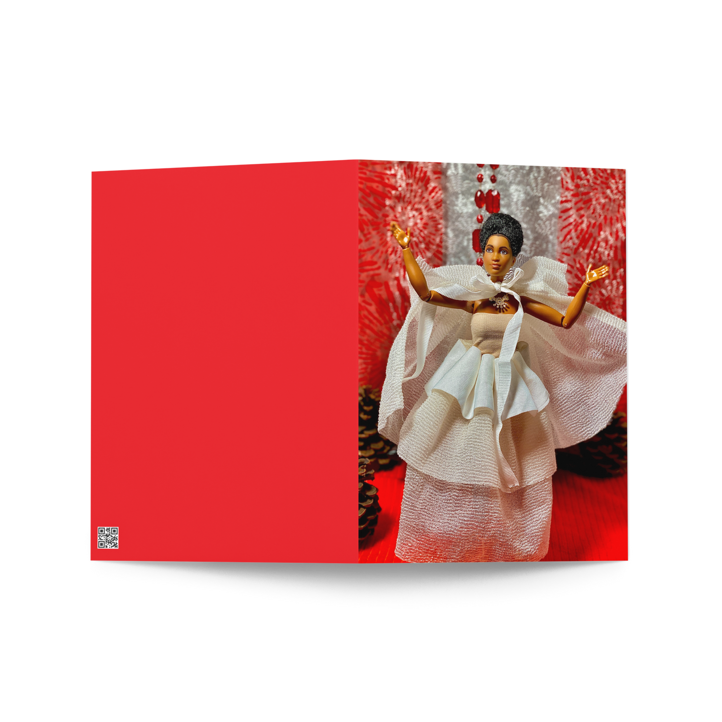 Dolled Up For The Holidays Greeting Card
